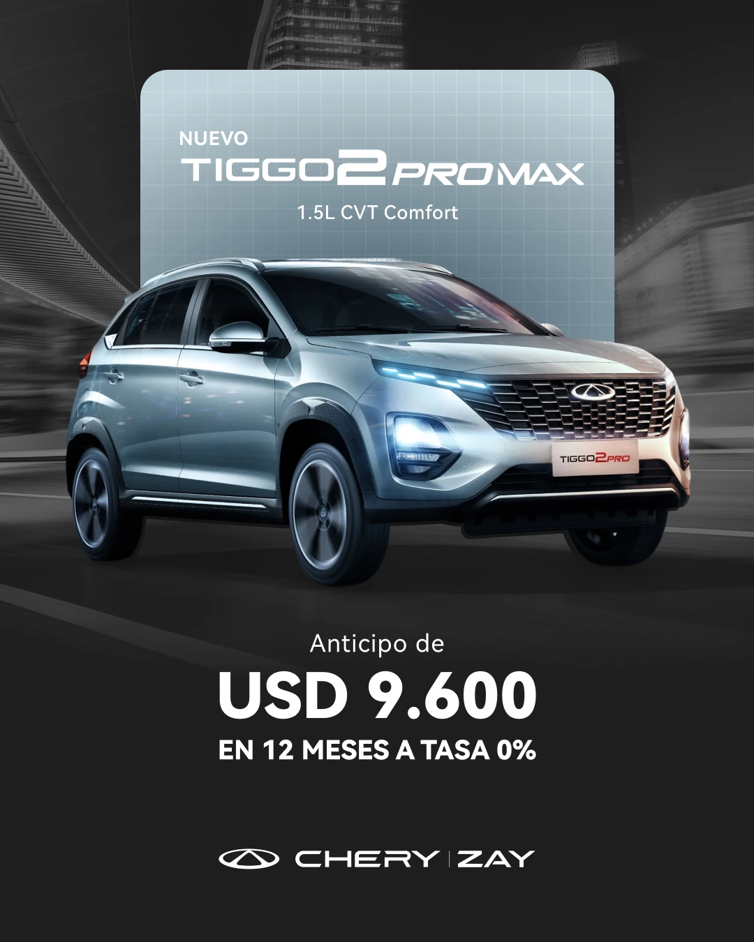 chery tiggo 2 pro max cvt anticipo febrero