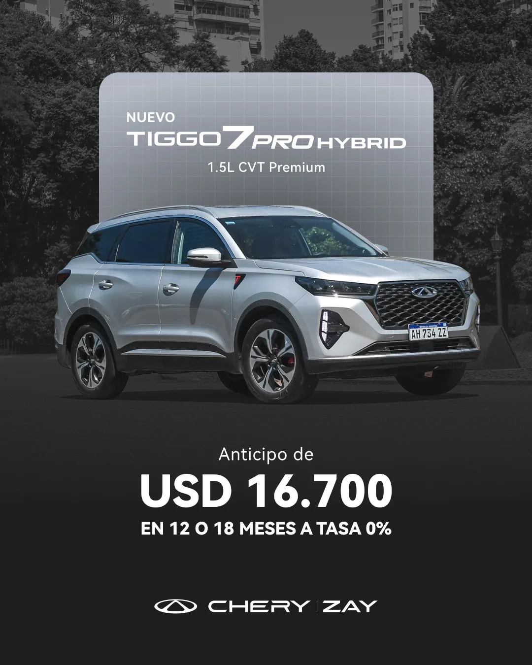 chery tiggo 7 pro hybrid anticipo febrero