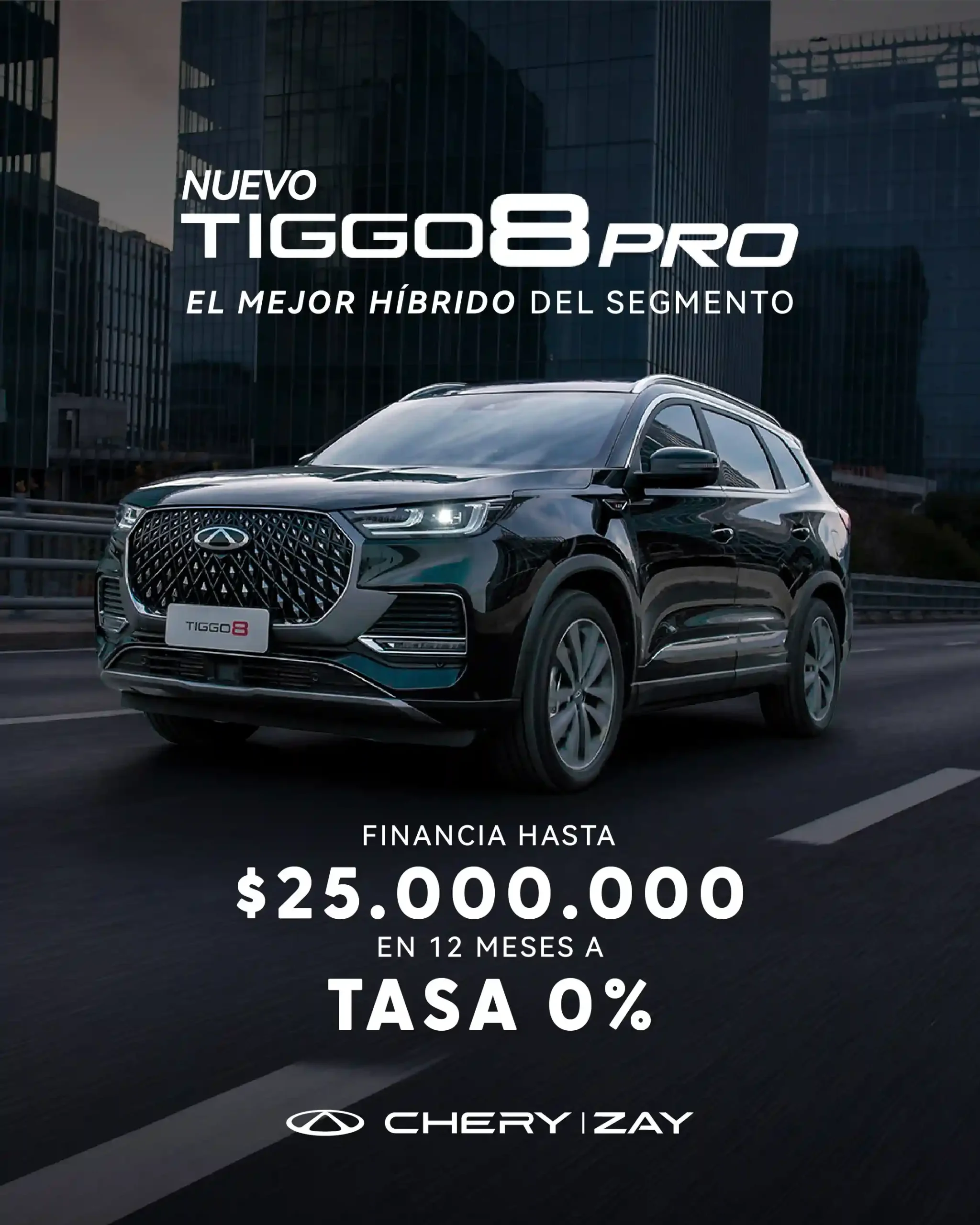 chery tiggo 8 pro financiacion febrero