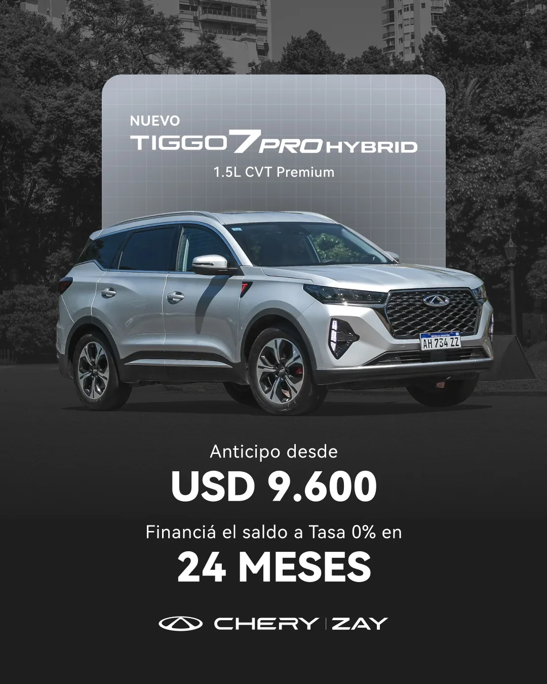 chery Tiggo 7 anticipo abril 2026