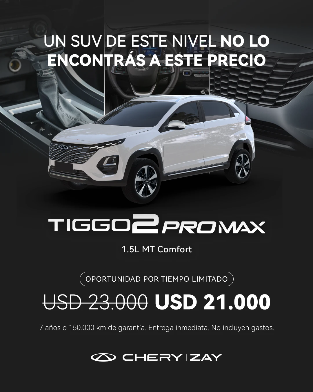 Tiggo 2 MT precio al contado jun26