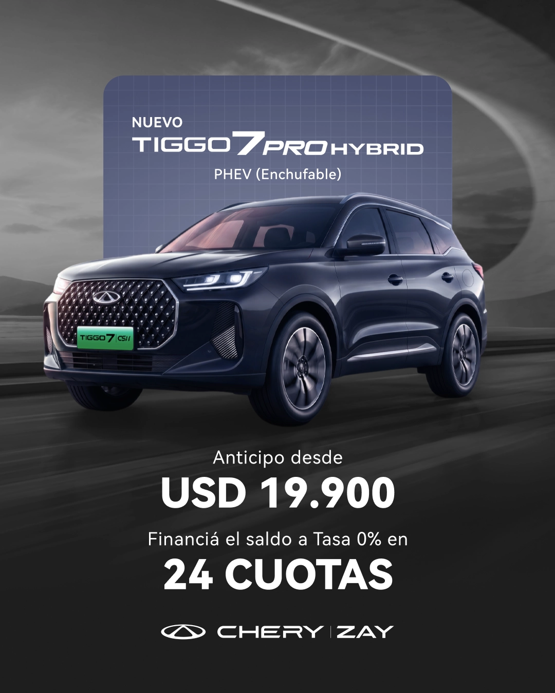Anticipo Post Tiggo 7 PHEV