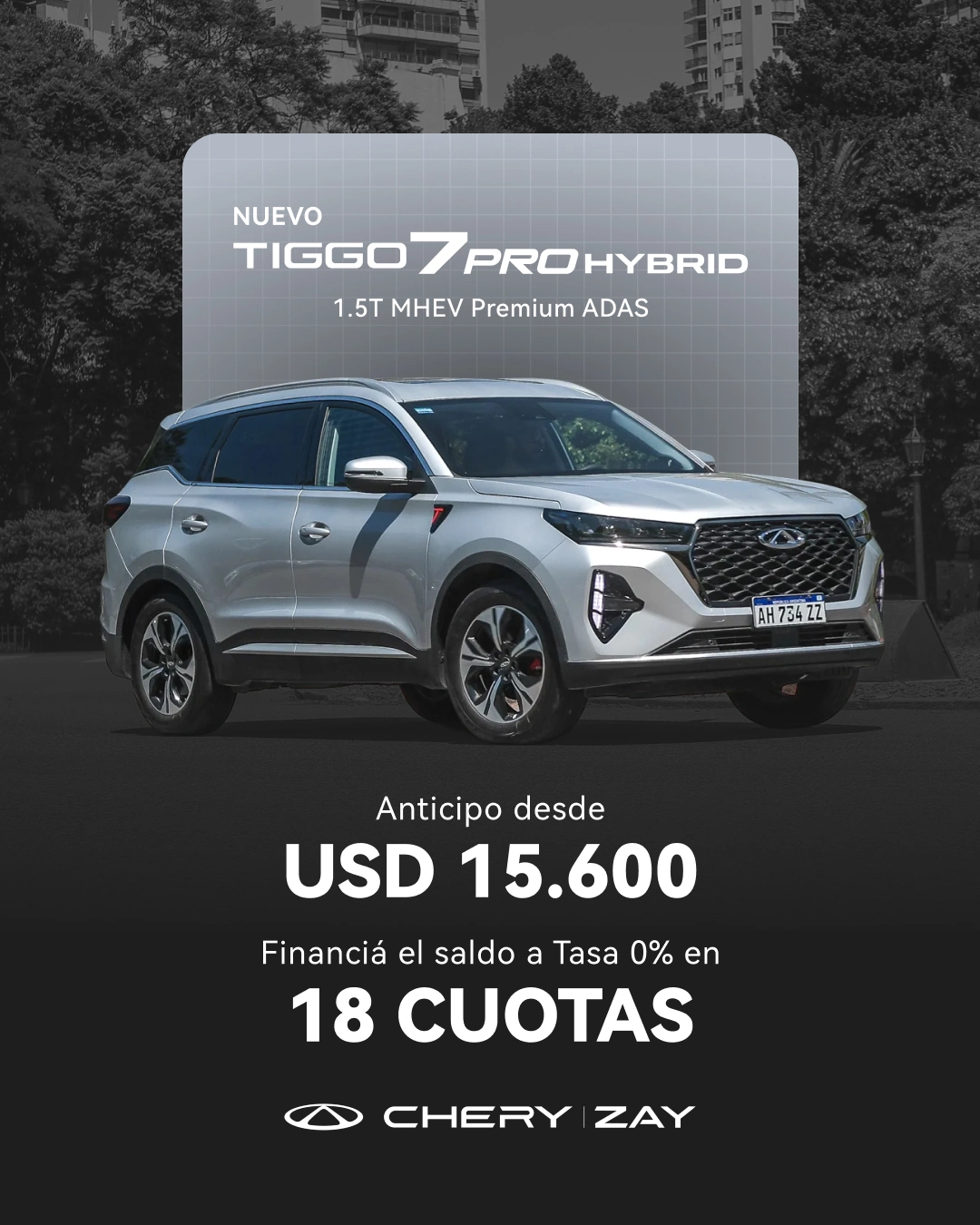 Anticipo Post Tiggo 7