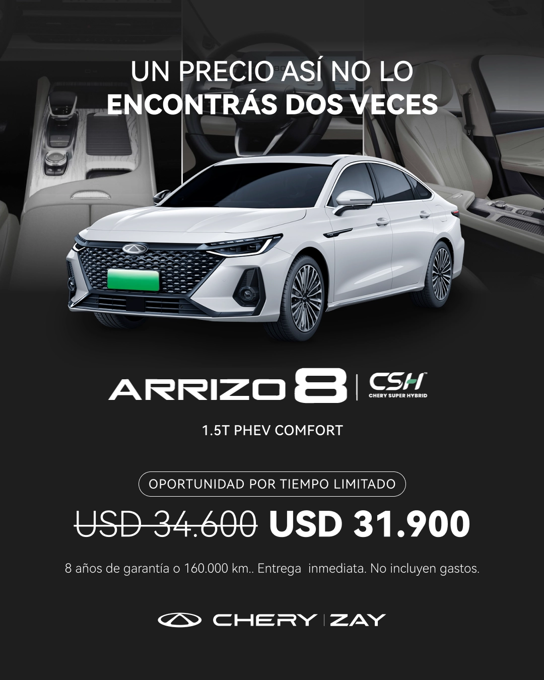 Precio al contado Post Arrizo 8