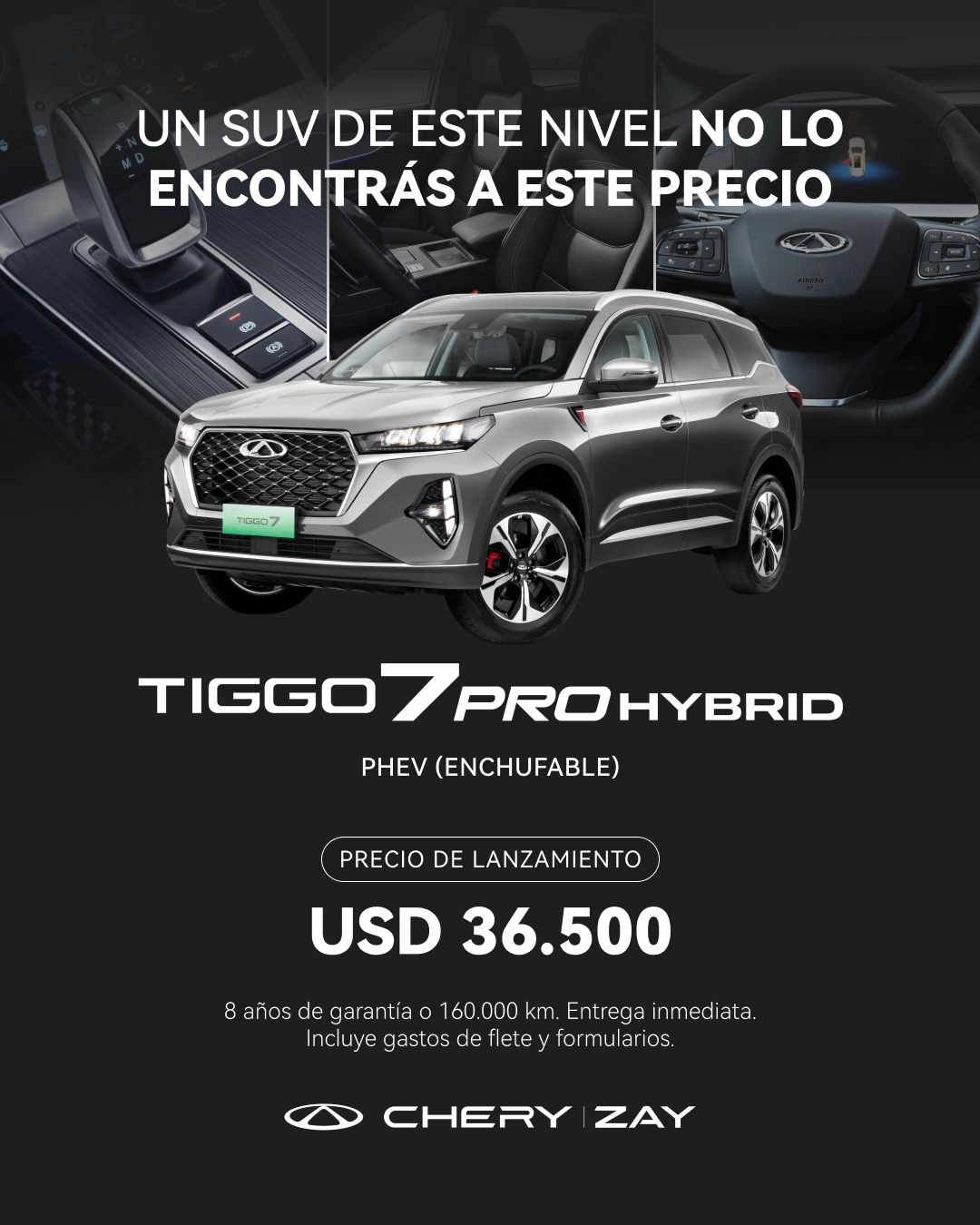 Precio al contado Post Tiggo 7 PHEV